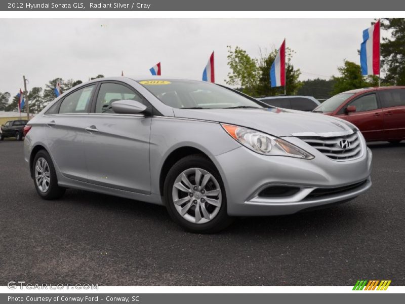 Radiant Silver / Gray 2012 Hyundai Sonata GLS