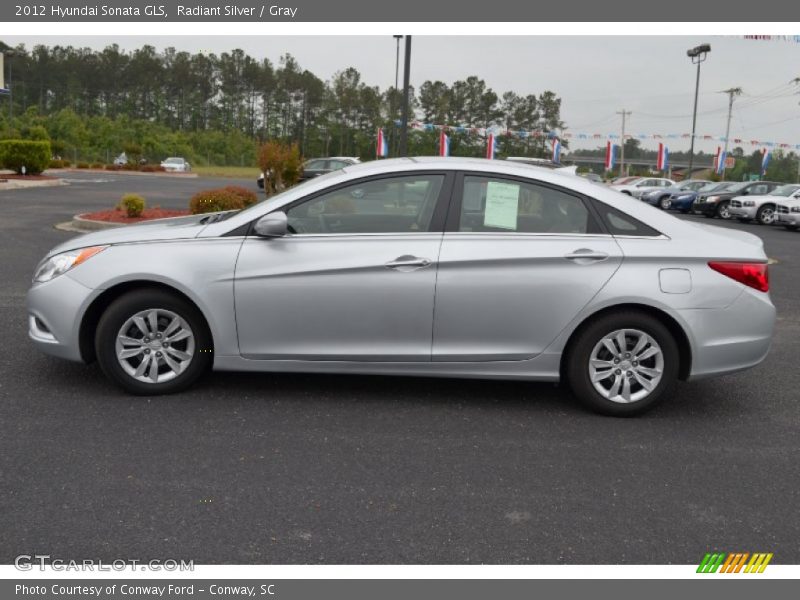 Radiant Silver / Gray 2012 Hyundai Sonata GLS