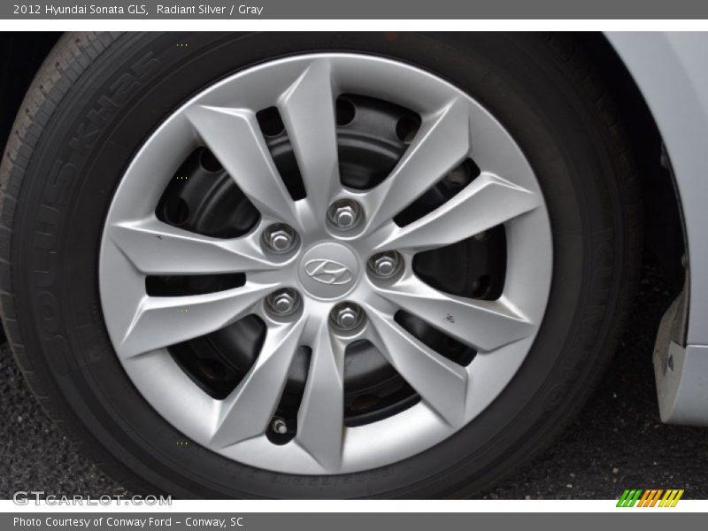 Radiant Silver / Gray 2012 Hyundai Sonata GLS