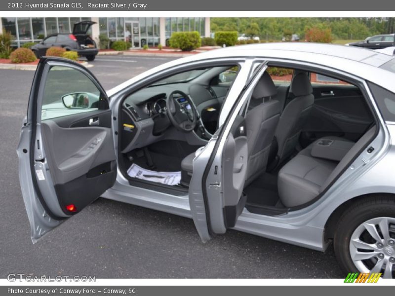 Radiant Silver / Gray 2012 Hyundai Sonata GLS