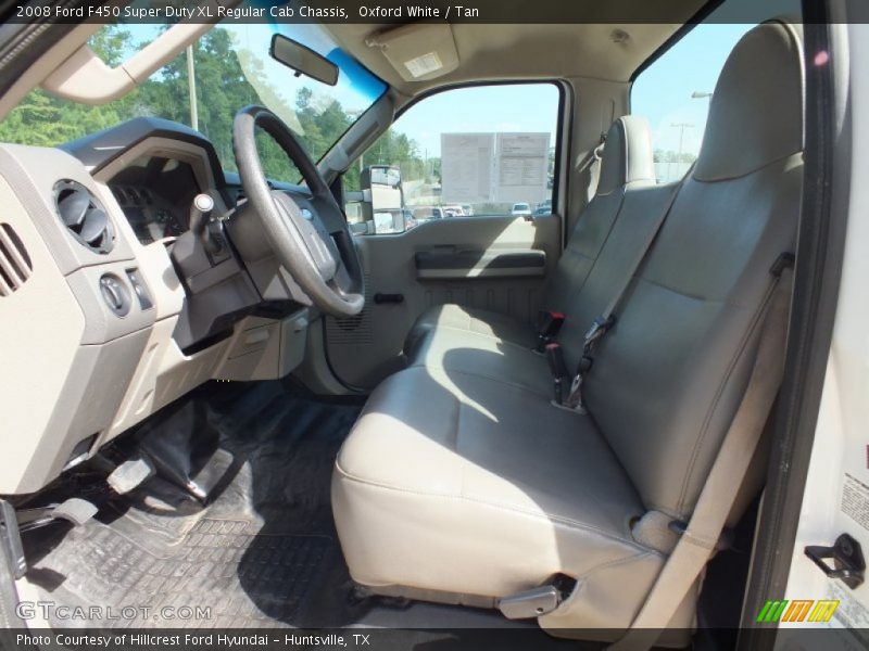 Oxford White / Tan 2008 Ford F450 Super Duty XL Regular Cab Chassis