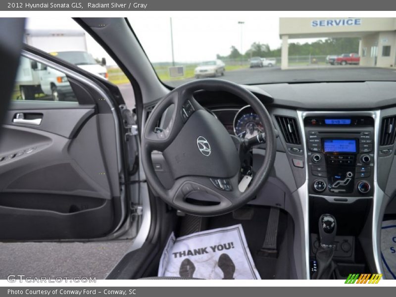 Radiant Silver / Gray 2012 Hyundai Sonata GLS