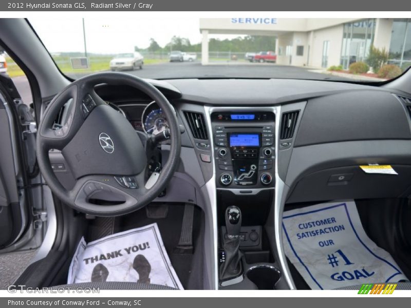 Radiant Silver / Gray 2012 Hyundai Sonata GLS