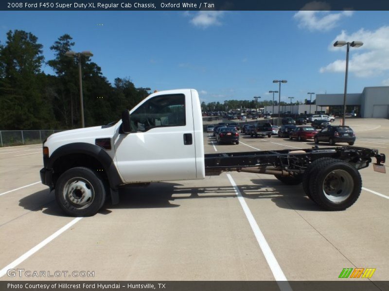 Oxford White / Tan 2008 Ford F450 Super Duty XL Regular Cab Chassis