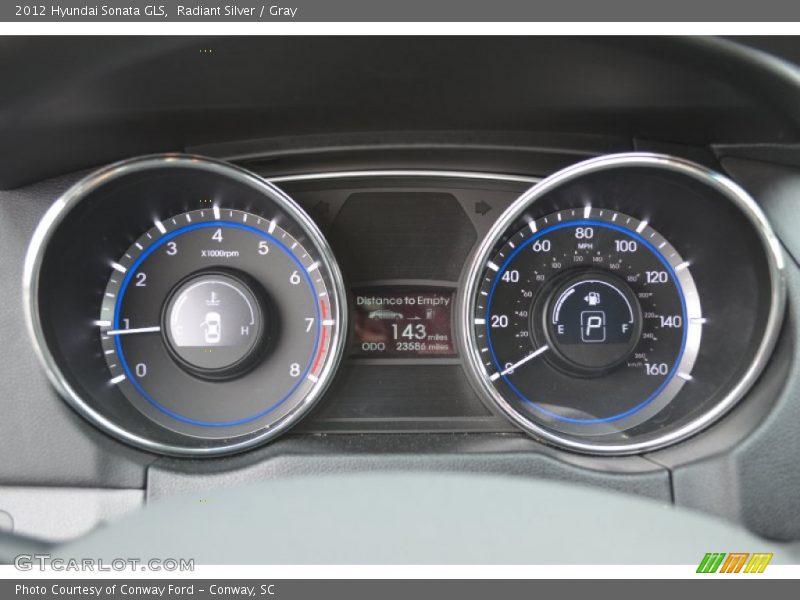 Radiant Silver / Gray 2012 Hyundai Sonata GLS