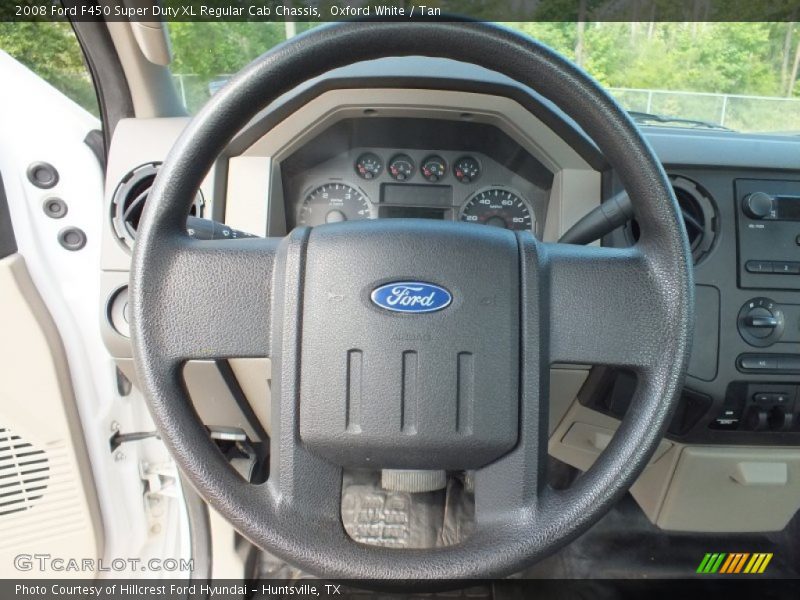 Oxford White / Tan 2008 Ford F450 Super Duty XL Regular Cab Chassis