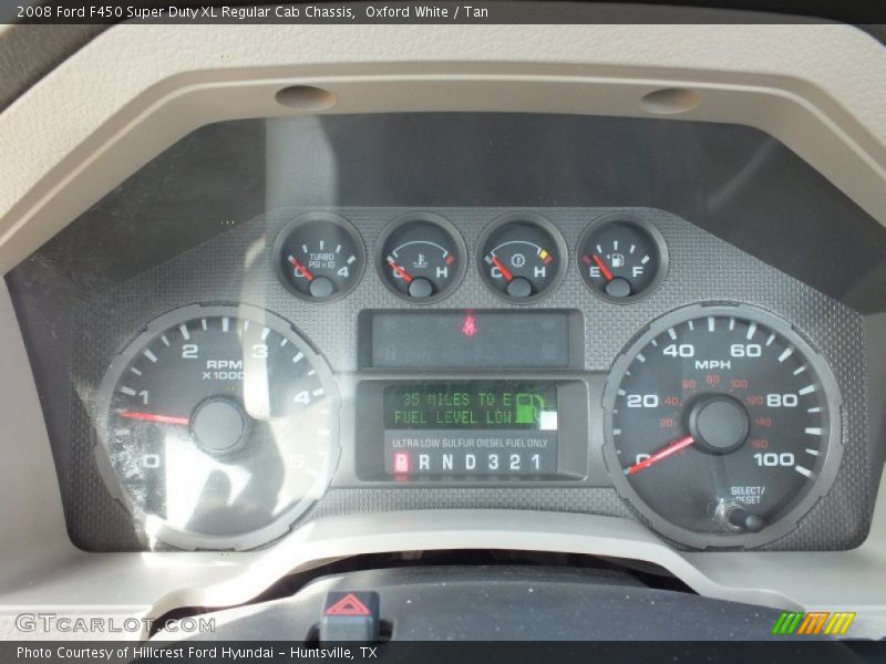 Oxford White / Tan 2008 Ford F450 Super Duty XL Regular Cab Chassis