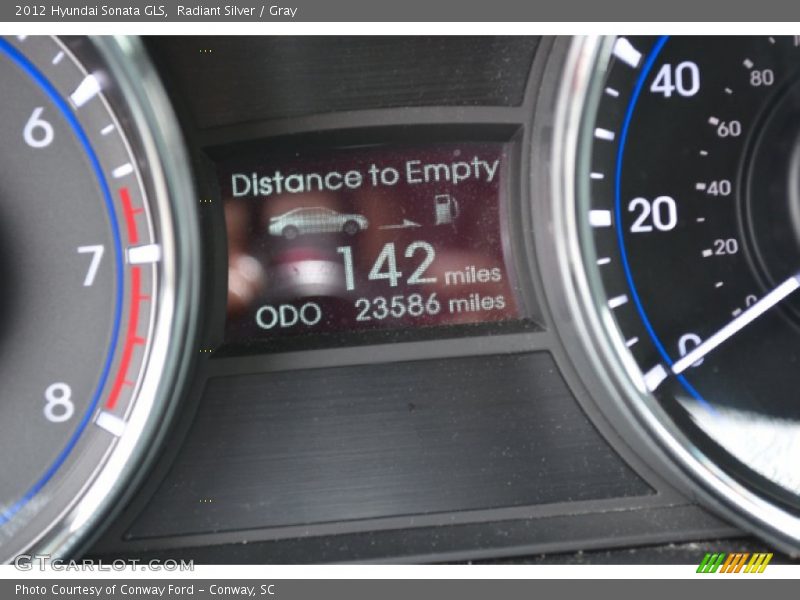 Radiant Silver / Gray 2012 Hyundai Sonata GLS