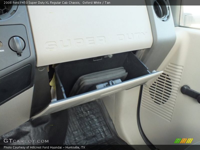 Oxford White / Tan 2008 Ford F450 Super Duty XL Regular Cab Chassis