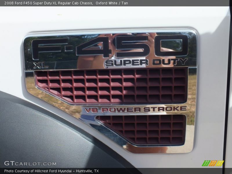 Oxford White / Tan 2008 Ford F450 Super Duty XL Regular Cab Chassis