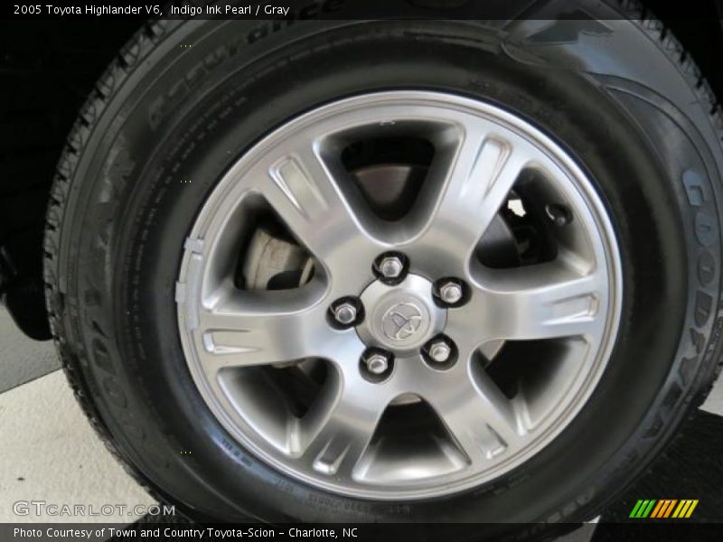Indigo Ink Pearl / Gray 2005 Toyota Highlander V6