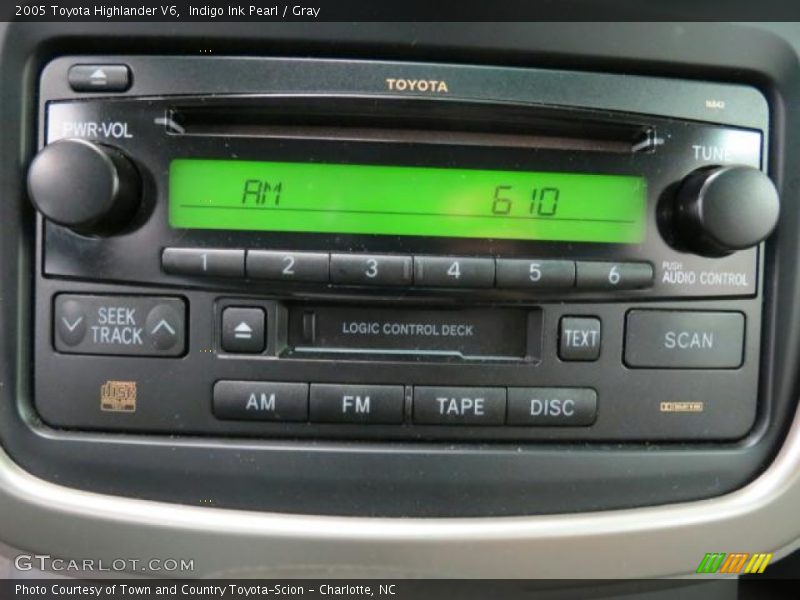 Indigo Ink Pearl / Gray 2005 Toyota Highlander V6
