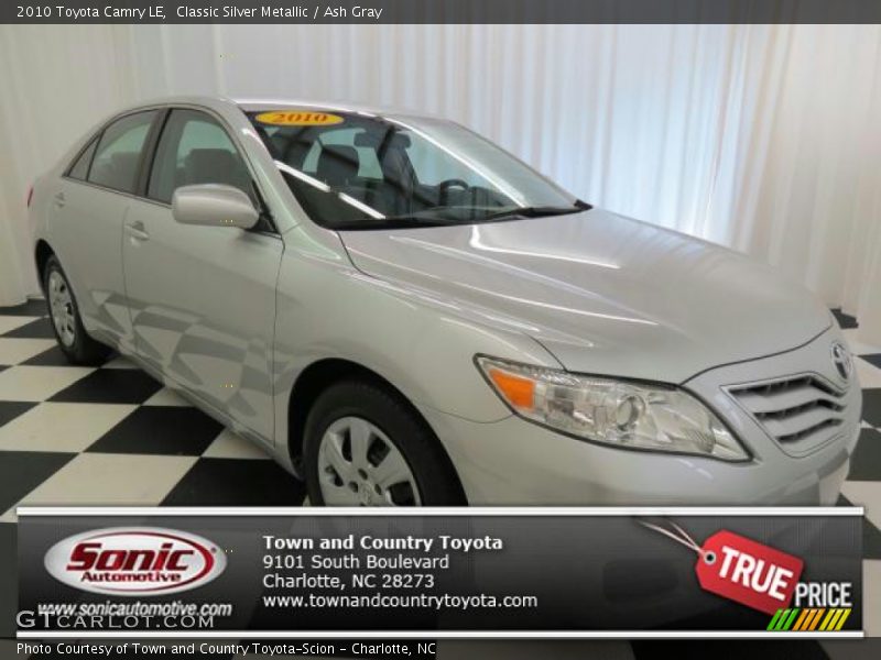 Classic Silver Metallic / Ash Gray 2010 Toyota Camry LE