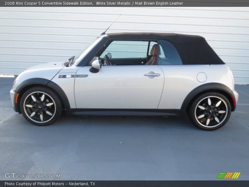  2008 Cooper S Convertible Sidewalk Edition White Silver Metallic