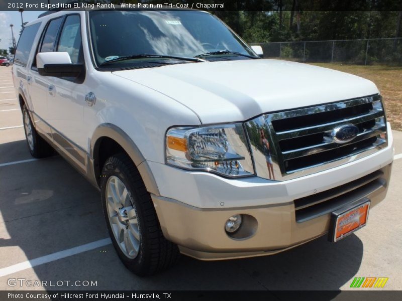 White Platinum Tri-Coat / Chaparral 2012 Ford Expedition EL King Ranch