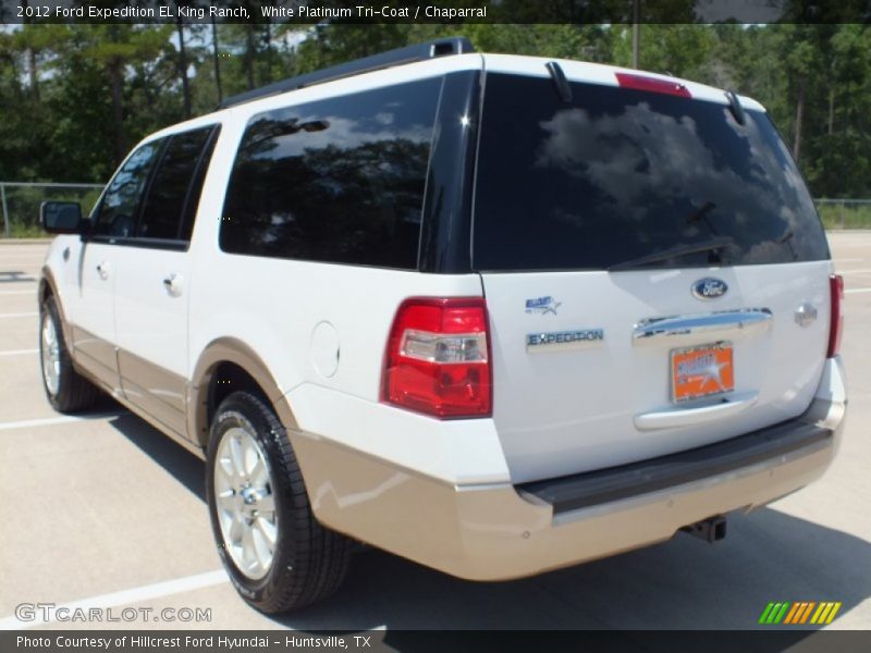White Platinum Tri-Coat / Chaparral 2012 Ford Expedition EL King Ranch