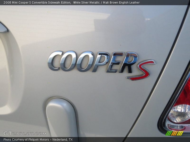  2008 Cooper S Convertible Sidewalk Edition Logo