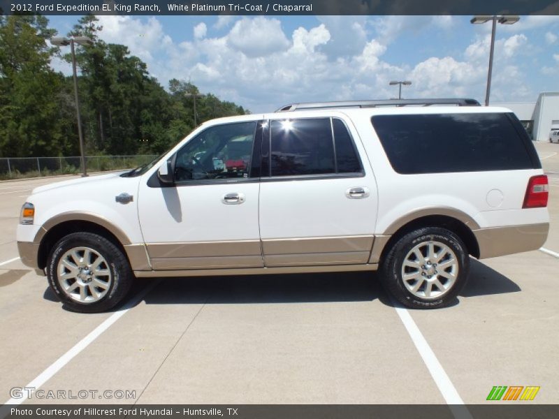 White Platinum Tri-Coat / Chaparral 2012 Ford Expedition EL King Ranch