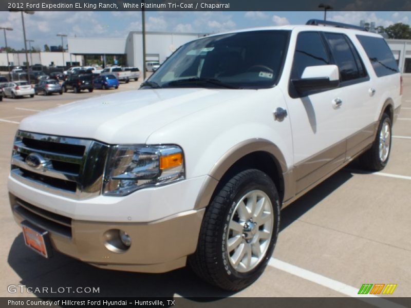 White Platinum Tri-Coat / Chaparral 2012 Ford Expedition EL King Ranch