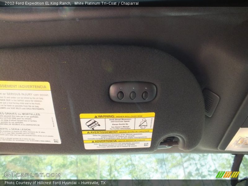 White Platinum Tri-Coat / Chaparral 2012 Ford Expedition EL King Ranch