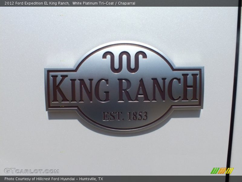 White Platinum Tri-Coat / Chaparral 2012 Ford Expedition EL King Ranch