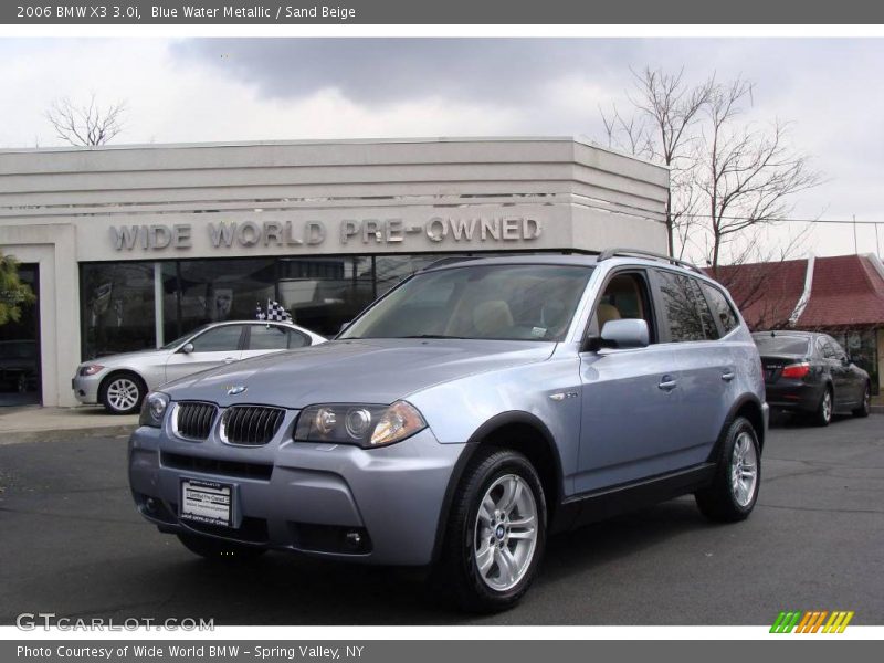 Blue Water Metallic / Sand Beige 2006 BMW X3 3.0i