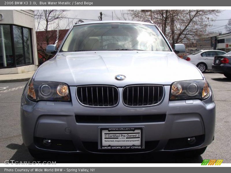 Blue Water Metallic / Sand Beige 2006 BMW X3 3.0i