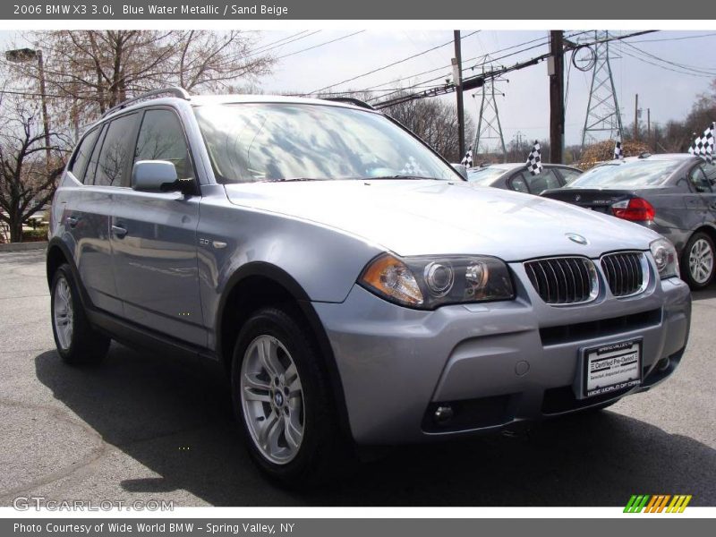 Blue Water Metallic / Sand Beige 2006 BMW X3 3.0i