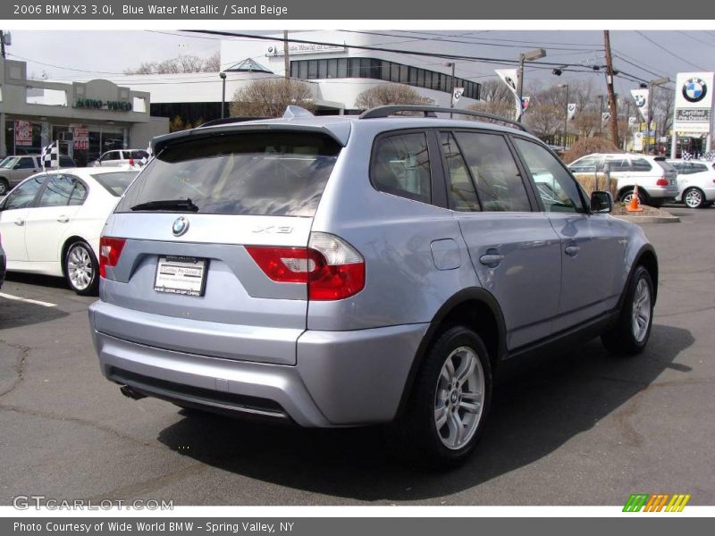 Blue Water Metallic / Sand Beige 2006 BMW X3 3.0i