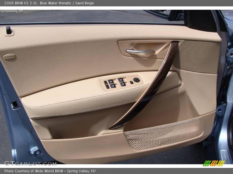 Blue Water Metallic / Sand Beige 2006 BMW X3 3.0i