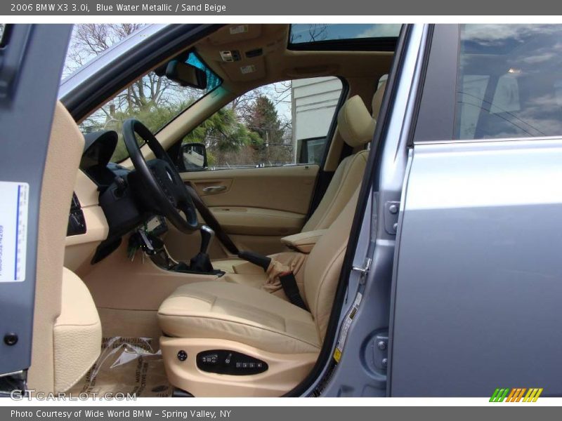 Blue Water Metallic / Sand Beige 2006 BMW X3 3.0i