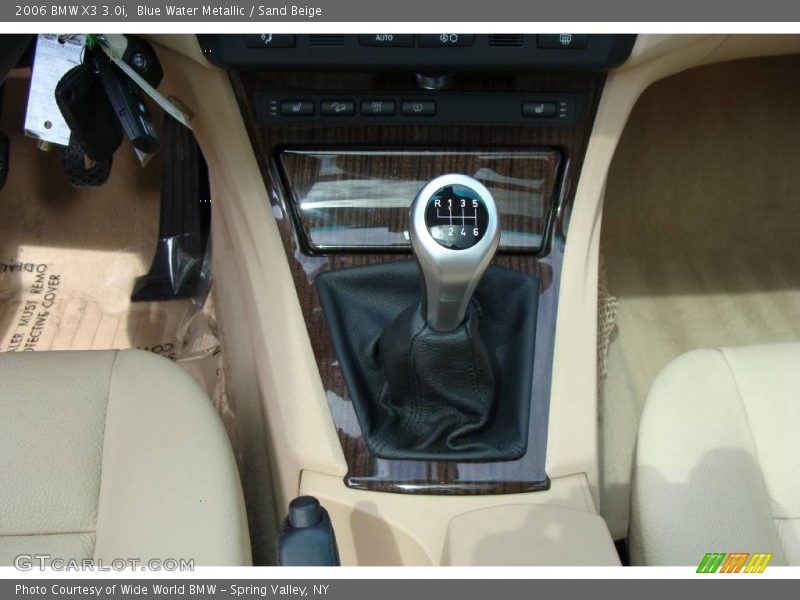 Blue Water Metallic / Sand Beige 2006 BMW X3 3.0i