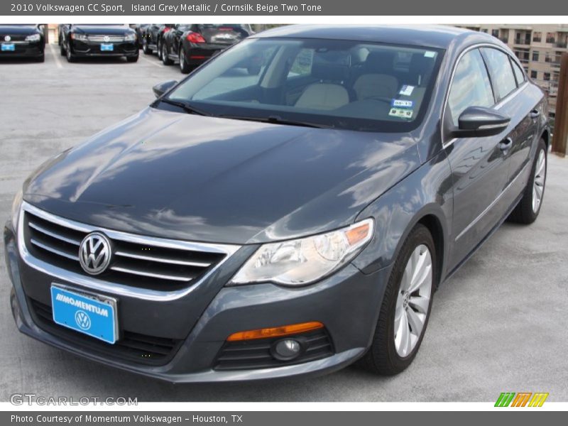 Island Grey Metallic / Cornsilk Beige Two Tone 2010 Volkswagen CC Sport