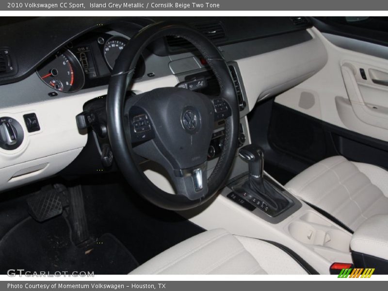 Island Grey Metallic / Cornsilk Beige Two Tone 2010 Volkswagen CC Sport