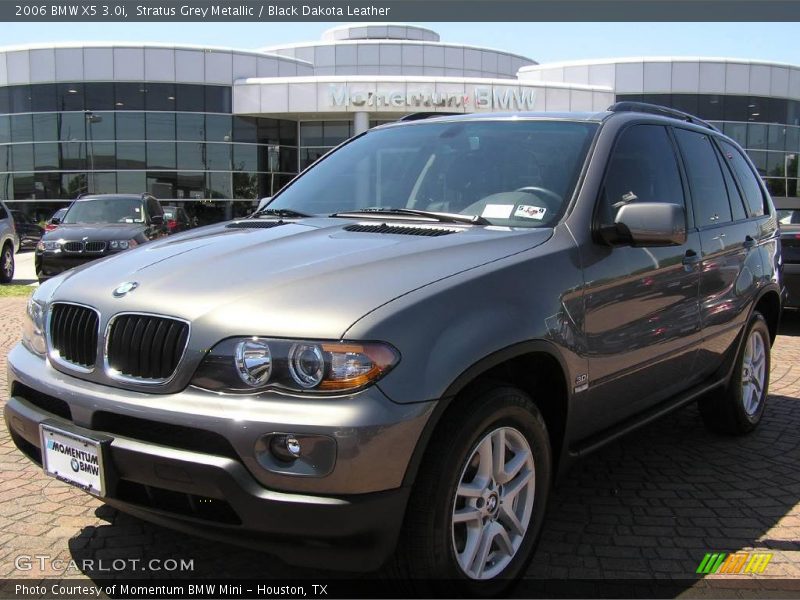 Stratus Grey Metallic / Black Dakota Leather 2006 BMW X5 3.0i