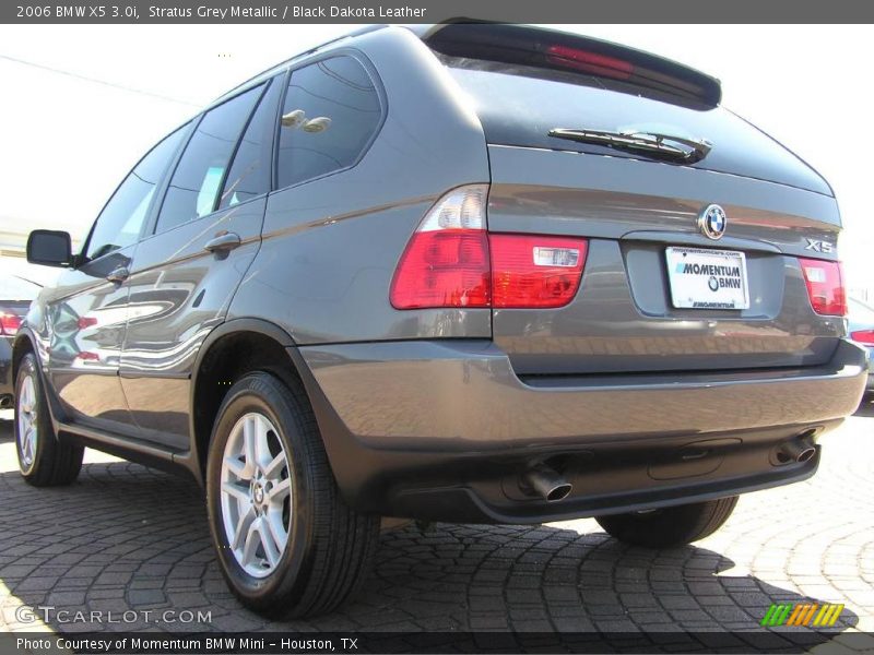 Stratus Grey Metallic / Black Dakota Leather 2006 BMW X5 3.0i