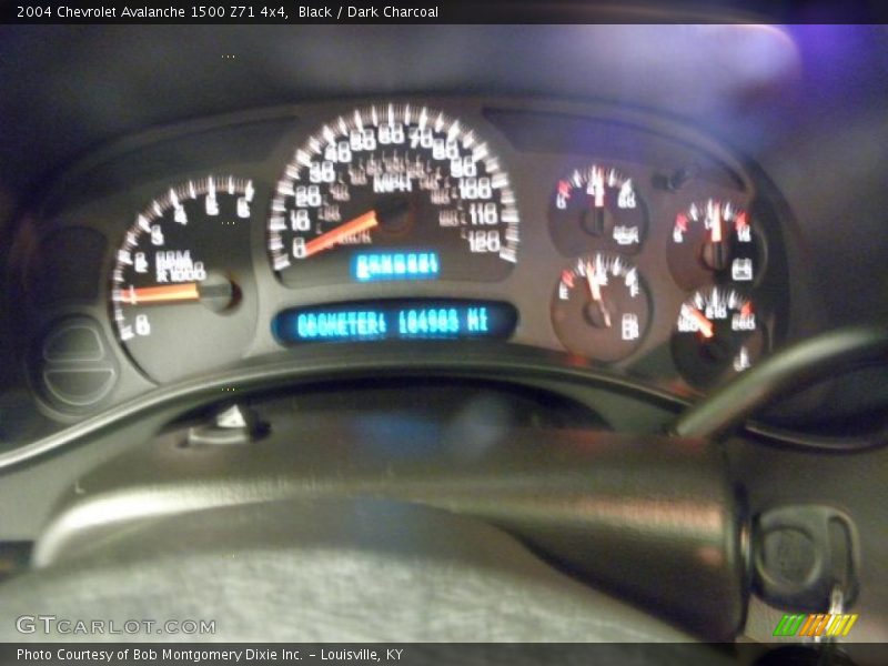 Black / Dark Charcoal 2004 Chevrolet Avalanche 1500 Z71 4x4