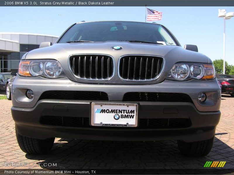 Stratus Grey Metallic / Black Dakota Leather 2006 BMW X5 3.0i