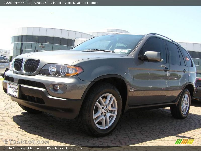 Stratus Grey Metallic / Black Dakota Leather 2006 BMW X5 3.0i