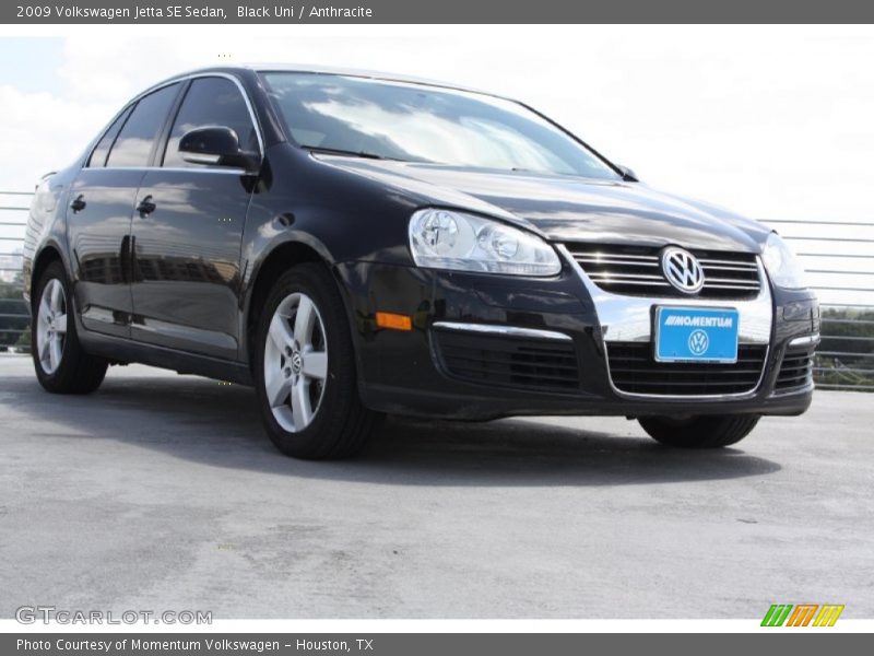 Black Uni / Anthracite 2009 Volkswagen Jetta SE Sedan
