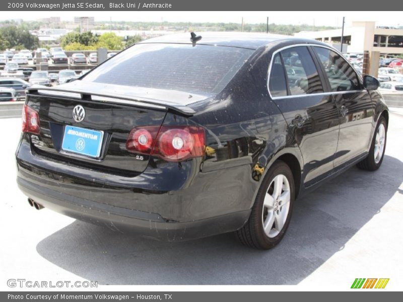 Black Uni / Anthracite 2009 Volkswagen Jetta SE Sedan