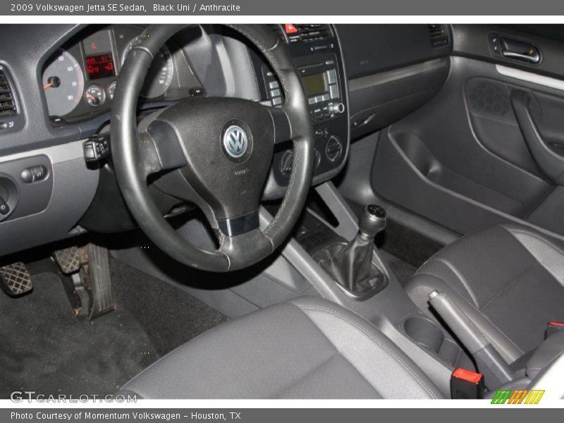 Black Uni / Anthracite 2009 Volkswagen Jetta SE Sedan
