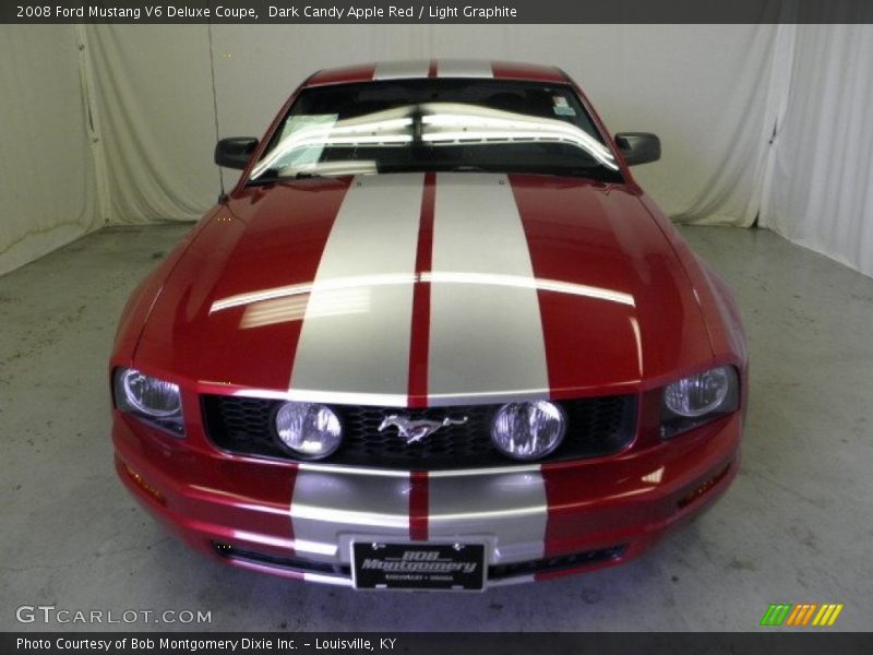 Dark Candy Apple Red / Light Graphite 2008 Ford Mustang V6 Deluxe Coupe