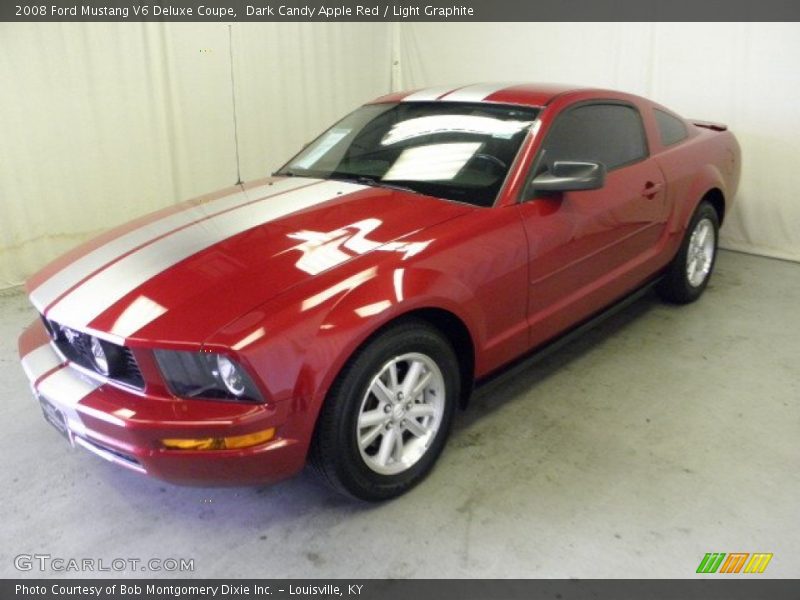 Dark Candy Apple Red / Light Graphite 2008 Ford Mustang V6 Deluxe Coupe