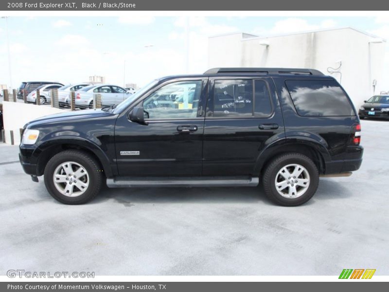 Black / Black/Stone 2008 Ford Explorer XLT