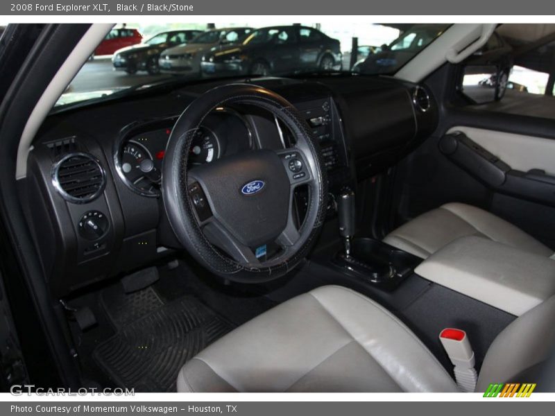 Black / Black/Stone 2008 Ford Explorer XLT