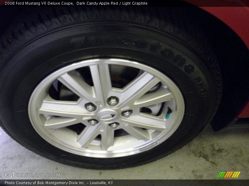 Dark Candy Apple Red / Light Graphite 2008 Ford Mustang V6 Deluxe Coupe