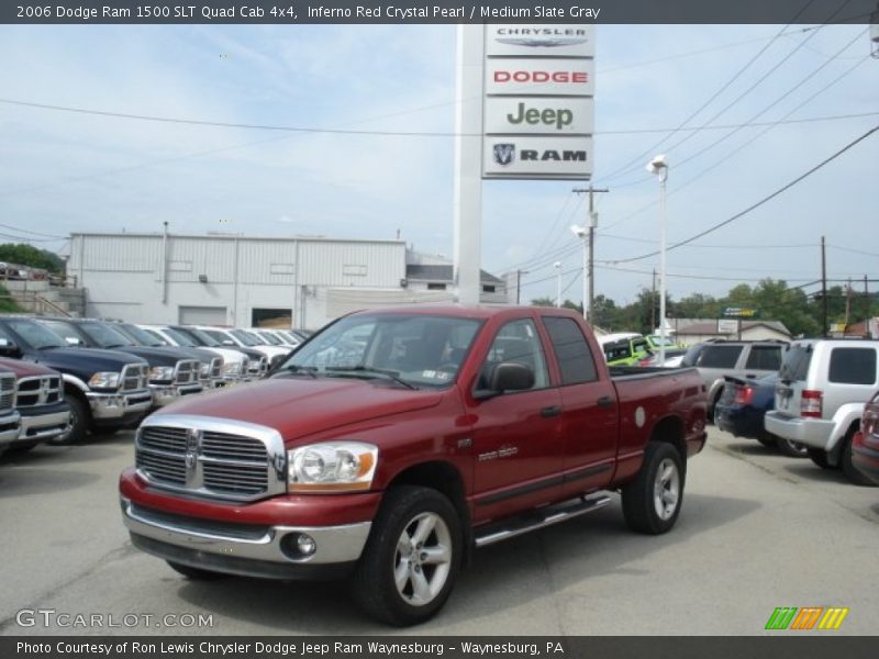 Inferno Red Crystal Pearl / Medium Slate Gray 2006 Dodge Ram 1500 SLT Quad Cab 4x4