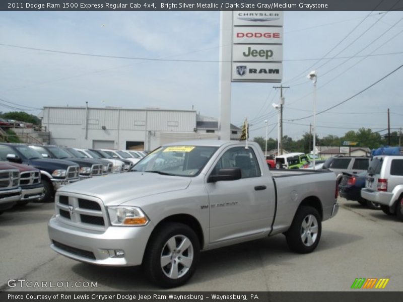 Bright Silver Metallic / Dark Slate Gray/Medium Graystone 2011 Dodge Ram 1500 Express Regular Cab 4x4