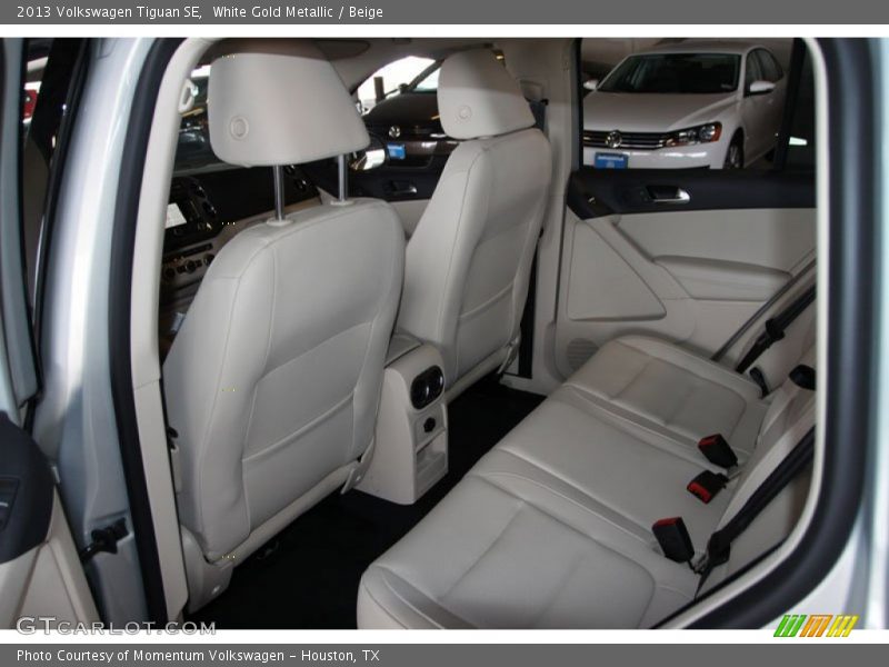 White Gold Metallic / Beige 2013 Volkswagen Tiguan SE